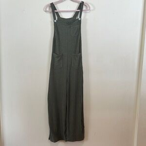 HALARA Olive Striped Jumpsuit